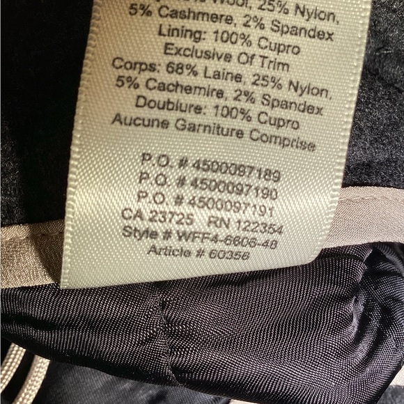 Wilfred Aritzia Jallade Pant Grey Tweed Belted Trouser Wool 10 - Picture 8 of 11